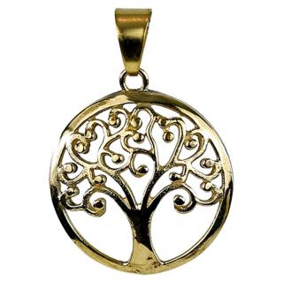 Přivěšek - Strom života (zlatý odstín)