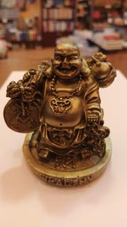 Šťastný Buddha úspěchu (10 x 8 x 9cm)