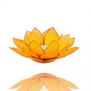 Svícen Lotosový květ (Žlutý)