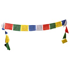 Tibetské modlitební praporky 9x9 (9 x 9cm)