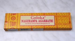 Vonné tyčinky Goloka  (Nag Champa Agarbathi)