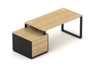 Kancelářská sestava EPIC Z1 O, volitelná délka stolu 160/180cm (Sestava pro jednu osobu)