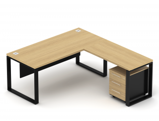 Kancelářská sestava EPIC Z11 O, volitelná délka stolu 160/180cm, délka s přístavným stolem 160/180cm (Sestava pro jednu osobu)