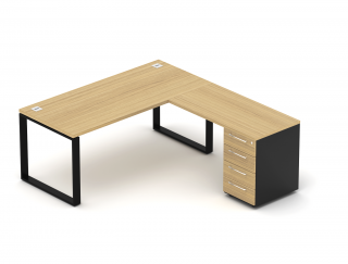 Kancelářská sestava EPIC Z13 O, volitelná délka stolu 160/180cm (Sestava pro jednu osobu)