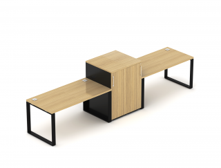 Kancelářská sestava EPIC Z17 O, volitelná délka stolů 160/180cm (Sestava pro dvě osoby)