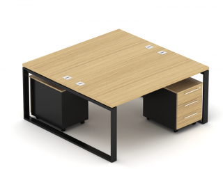 Kancelářská sestava EPIC Z27 O, volitelná délka stolu 120/140/160/180cm (Sestava pro dvě osoby)