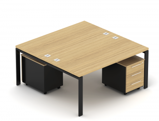 Kancelářská sestava EPIC Z27 U, volitelná délka stolu 120/140/160/180cm (Sestava pro dvě osoby)