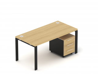 Kancelářská sestava EPIC Z9 U, volitelná délka stolu 160/180cm (Sestava pro jednu osobu)