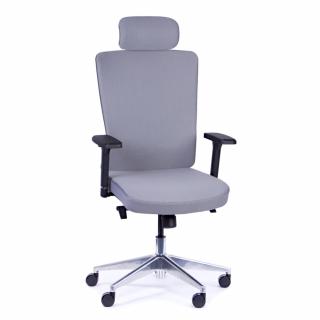 Kancelářská židle Vella, antracit s hlavovou opěrkou VELLA AF B13