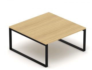 Konferenční stůl EPIC (více os.), 160/180cm, ocelová podnož O, (deska v celku) (Konferenční stůl pro více osob, 160/180cm, ocelová podnož O)