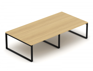 Konferenční stůl EPIC (více os.), 320/400cm, ocelová podnož O, (více modulový) (Konferenční stůl pro více osob, 320/400cm, ocelová podnož O)