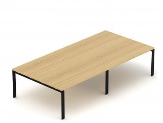 Konferenční stůl EPIC (více os.), 320/400cm, ocelová podnož U, (více modulový) (Konferenční stůl pro více osob, 320/400cm, ocelová podnož U)