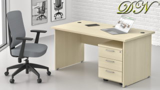 Sestava kancelářského nábytku Komfort 1.2, javor ZE 1.2 12