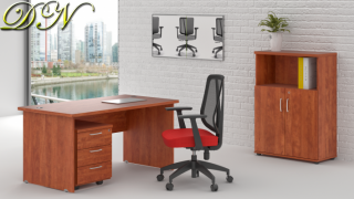 Sestava kancelářského nábytku Komfort 1.4, calvados ZE 1.4 03