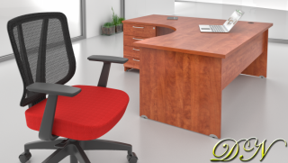 Sestava kancelářského nábytku Komfort 1.8, calvados ZE 1.8 03