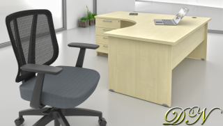 Sestava kancelářského nábytku Komfort 1.8, javor ZE 1.8 12