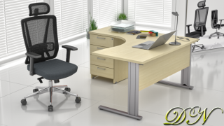 Sestava kancelářského nábytku Komfort 1.8, javor ZEP 1.8 12