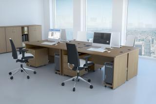 Sestava kancelářského nábytku Komfort 1 calvados R111001 03