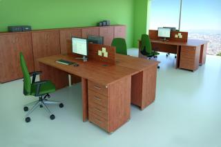 Sestava kancelářského nábytku Komfort 5 calvados R111005 03