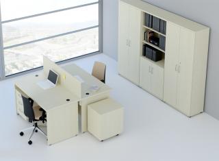 Sestava kancelářského nábytku Komfort 6 calvados R111006 03