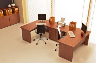Sestava kancelářského nábytku Komfort 7 javor R111007 12