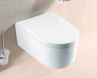 Besteco bílá závěsná toaleta včetně sedátka duraplast (SoftClose) BE1111