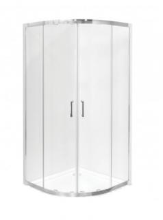 Čtvrtkruhový sprchový kout 80x80 s výškou 165 cm barva skla: grepové