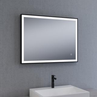 Koupelnové zrcadlo s LED Black Mat 80 cm,MFA6800