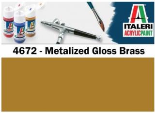 Italeri barva akryl 4672AP - Gloss Metal. Grass Brass 20ml