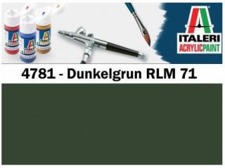 Italeri barva akryl 4781AP - Dunkelgrün RLM 71 20ml