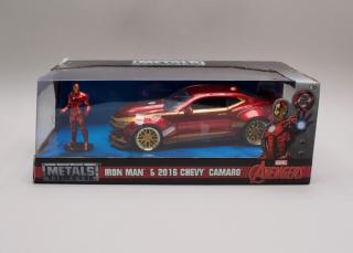 Chevrolet Camaro 2016 + figurka Avengers  Iron-Man  1:24 Jada Toys