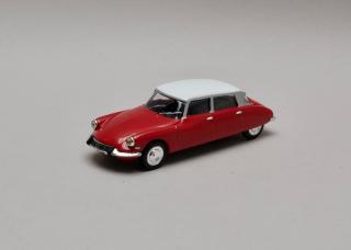 Citroen DS 19 1963 červená-bílá střecha 1:43 Atlas