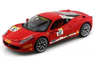 Ferarri 458 Challenge #12 2011 červená  heritage series  1:18 Hotwheels