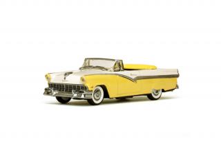 Ford Fairlane 1956 Open Convertible Goldenglow Yellow - Colonial White 1:43 Vitesse