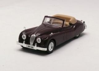 Jaguar XK140 1954-1957 vínovohnědá 1:43 Car Selection