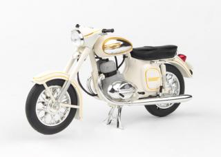 Jawa 350 Kývačka Automatic 1966 bílá 1:18 Abrex