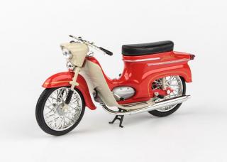 Jawa 50 Pionýr typ 20 1967 červená 1:18 Abrex