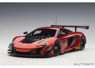 McLaren 650S GT3 2017 volcano orange - black (Composite model) 1:18 Auto Art