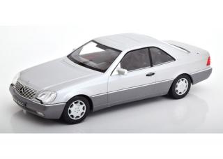 Mercedes-Benz 600 SEC C140 1992 stříbrná 1:18 KK-scale