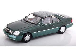 Mercedes-Benz 600 SEC C140 1992 zelená metalíza 1:18 KK-scale