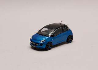 Opel Adam 2018 modrá metalíza - černá střecha 1:43 i-scale