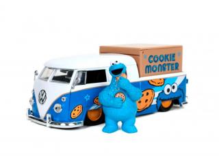 Volkswagen BUS PickUp 1963 + mluvící figurka  Cookie Monster   1:24 Jada Toys