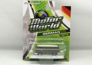 VW Panel Van černo-zelená Motor World 1:64 Greenlight