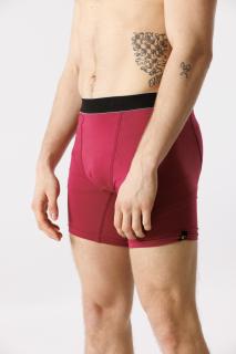 GoldBee Boxerky Dlouhé Dark Pink L, Růžová