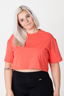 GoldBee Crop-Top Organic Coral M, Cihlová