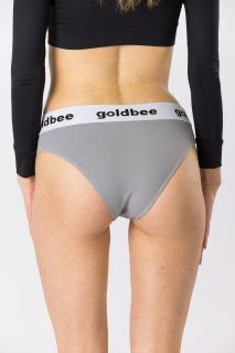GoldBee Kalhotky Brazilky Grey XL, Šedá