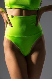 GoldBee Plavky Stahovací Brazilky Lime XL, Zelená