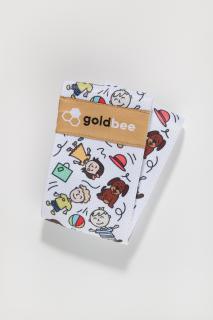 GoldBee Posilovací guma BeBooty 80 Kids M, Bílá