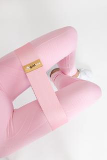 GoldBee Posilovací guma BeBooty Candy Pink L, Růžová