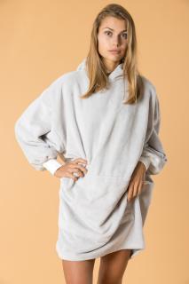 GoldBee Wellness Mikina Doba Ledová Light Grey XL-4XL, Šedá